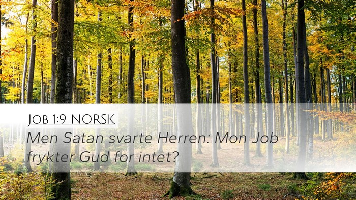 Job 1:9 NORSK Bible Verse Image