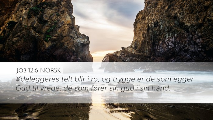 Job 12:6 NORSK Bible Verse Image