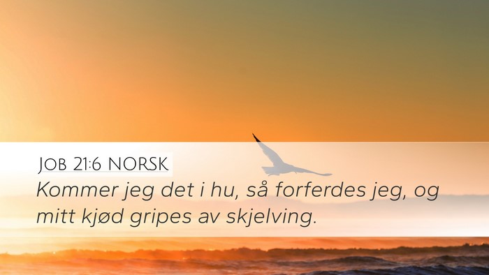 Job 21:6 NORSK Bible Verse Image