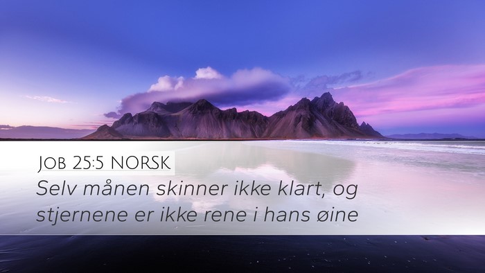 Job 25:5 NORSK Bible Verse Image