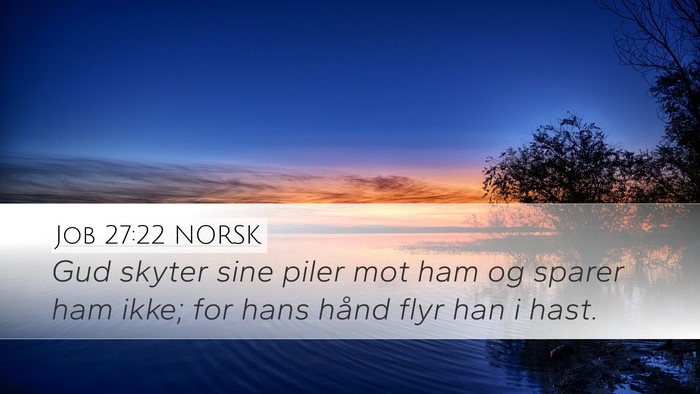 Job 27:22 NORSK Bible Verse Image