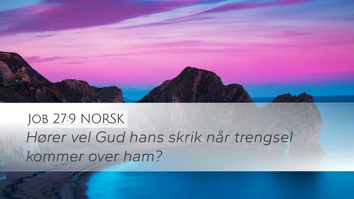 Job 27:9 NORSK Bible Verse Image