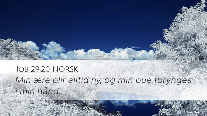 Job 29:20 NORSK Bible Verse Image