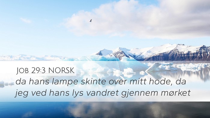 Job 29:3 NORSK Bible Verse Image