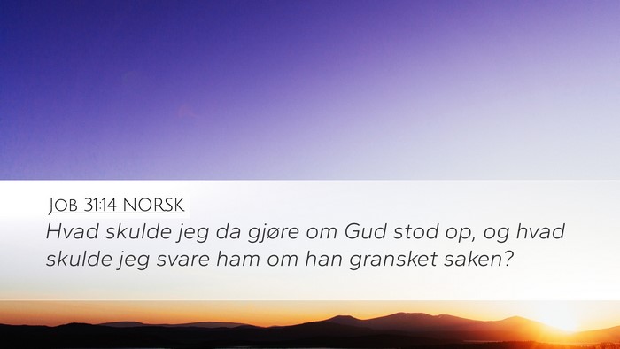 Job 31:14 NORSK Bible Verse Image