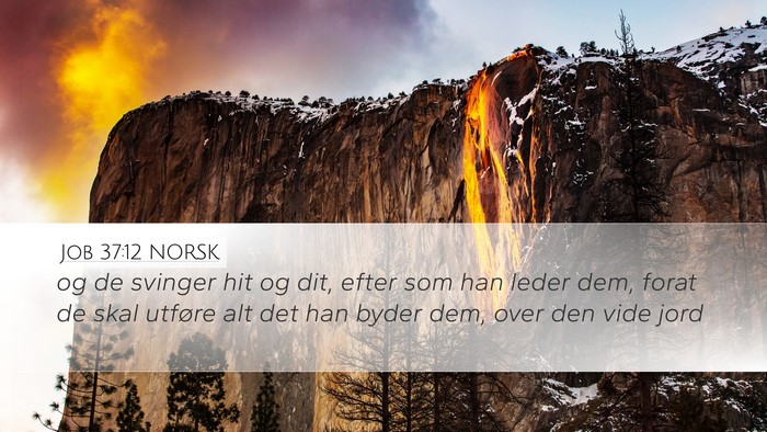 Job 37:12 NORSK Bible Verse Image