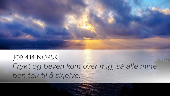Job 4:14 NORSK Bible Verse Image