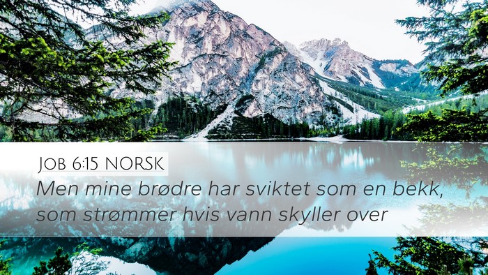 Job 6:15 NORSK Bible Verse Image