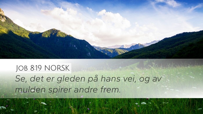 Job 8:19 NORSK Bible Verse Image