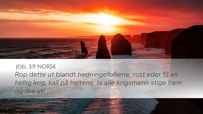 Joel 3:9 NORSK Bible Verse Image