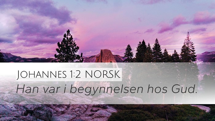 Johannes 1:2 NORSK Bible Verse Image