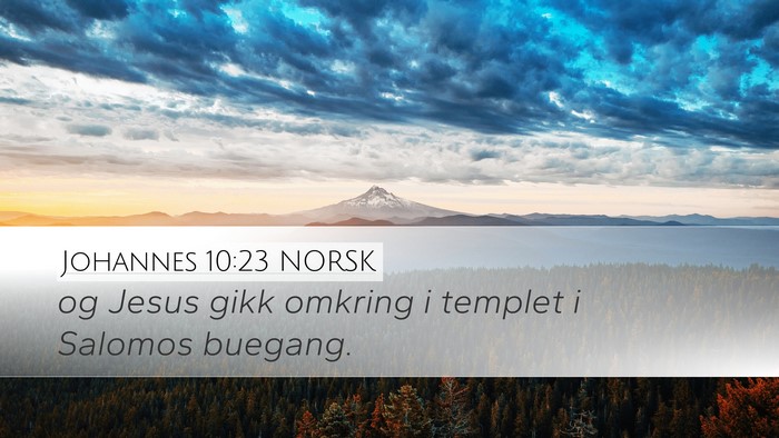 Johannes 10:23 NORSK Bible Verse Image