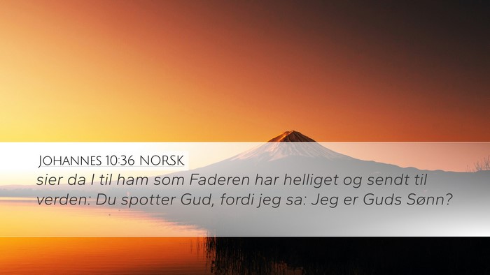 Johannes 10:36 NORSK Bible Verse Image