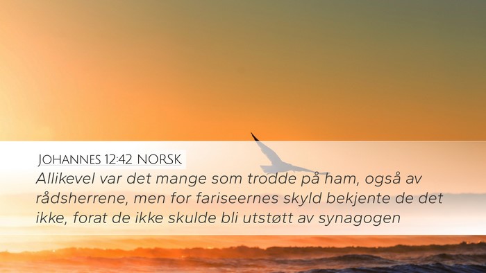 Johannes 12:42 NORSK Bible Verse Image