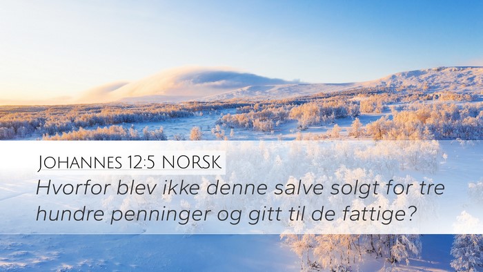 Johannes 12:5 NORSK Bible Verse Image