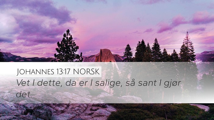 Johannes 13:17 NORSK Bible Verse Image