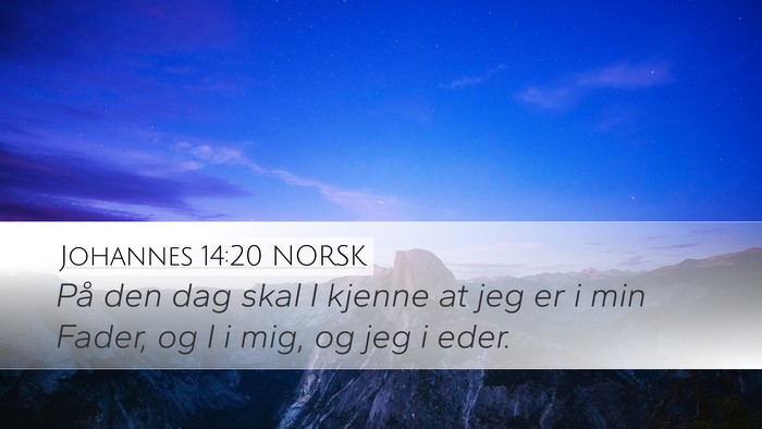 Johannes 14:20 NORSK Bible Verse Image