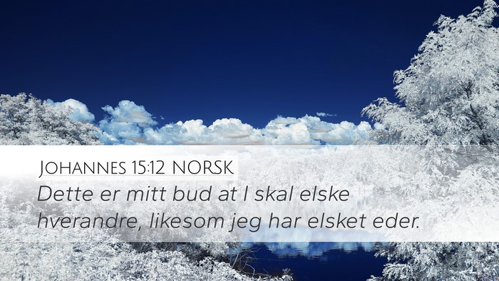 Johannes 15:12 NORSK Bible Verse Image