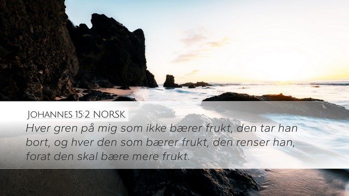 Johannes 15:2 NORSK Bible Verse Image