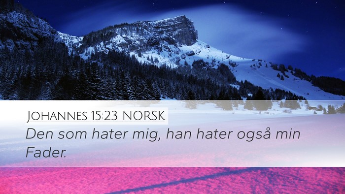 Johannes 15:23 NORSK Bible Verse Image