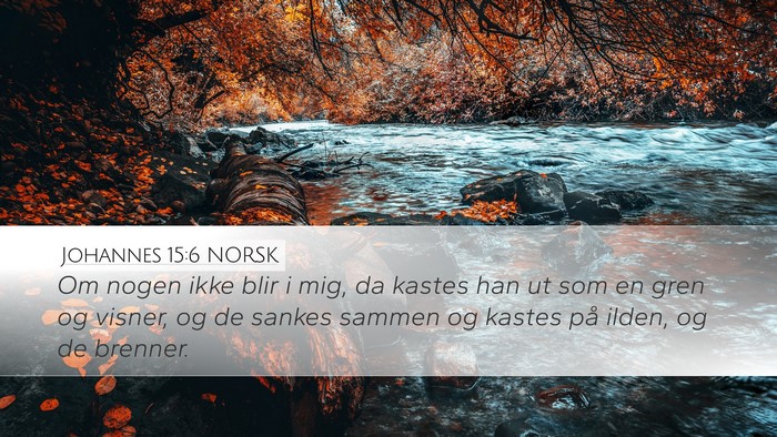 Johannes 15:6 NORSK Bible Verse Image