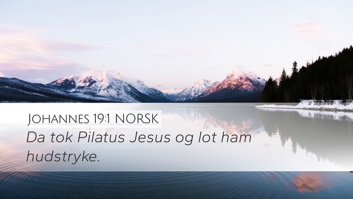 Johannes 19:1 NORSK Bible Verse Image