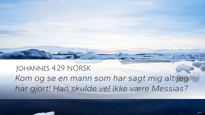Johannes 4:29 NORSK Bible Verse Image