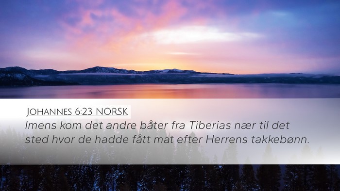 Johannes 6:23 NORSK Bible Verse Image