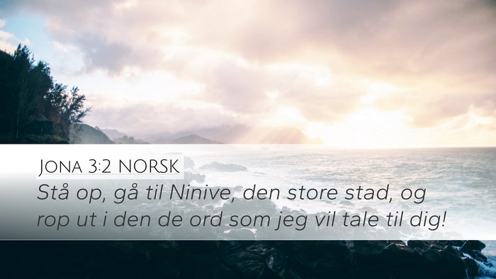 Jona 3:2 NORSK Bible Verse Image