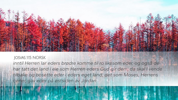 Josvas 1:15 NORSK Bible Verse Image