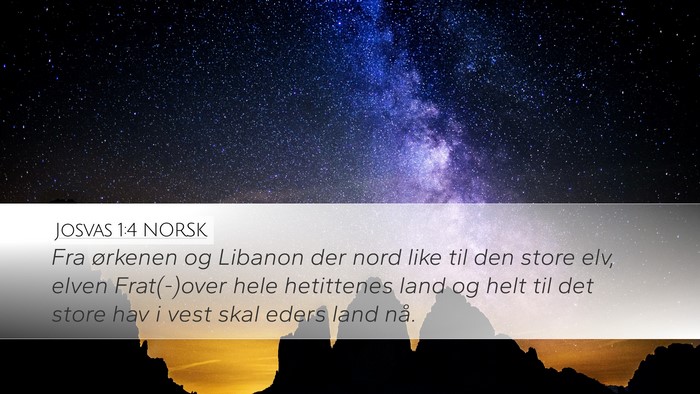 Josvas 1:4 NORSK Bible Verse Image