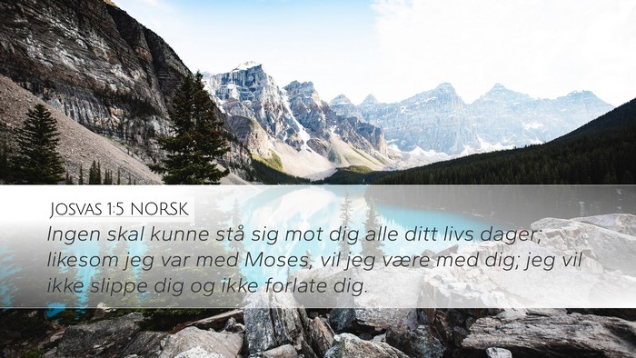 Josvas 1:5 NORSK Bible Verse Image