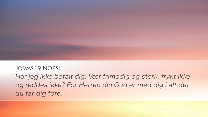 Josvas 1:9 NORSK Bible Verse Image