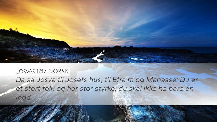 Josvas 17:17 NORSK Bible Verse Image