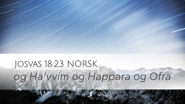 Josvas 18:23 NORSK Bible Verse Image