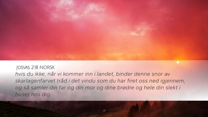 Josvas 2:18 NORSK Bible Verse Image