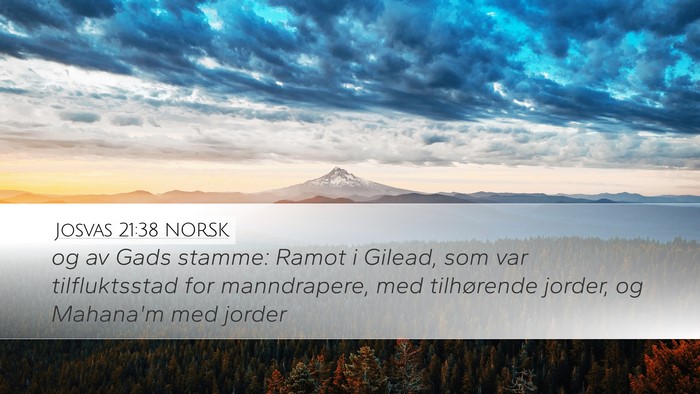 Josvas 21:38 NORSK Bible Verse Image