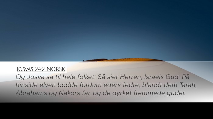 Josvas 24:2 NORSK Bible Verse Image
