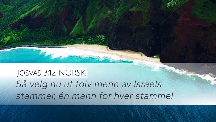 Josvas 3:12 NORSK Bible Verse Image
