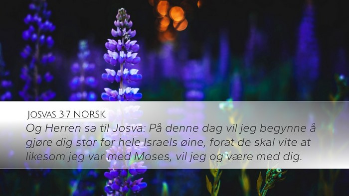 Josvas 3:7 NORSK Bible Verse Image