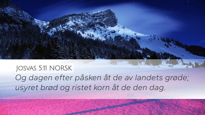 Josvas 5:11 NORSK Bible Verse Image