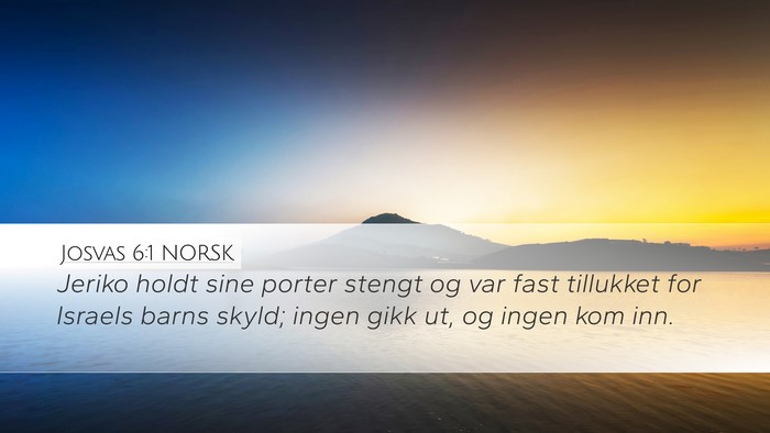 Josvas 6:1 NORSK Bible Verse Image