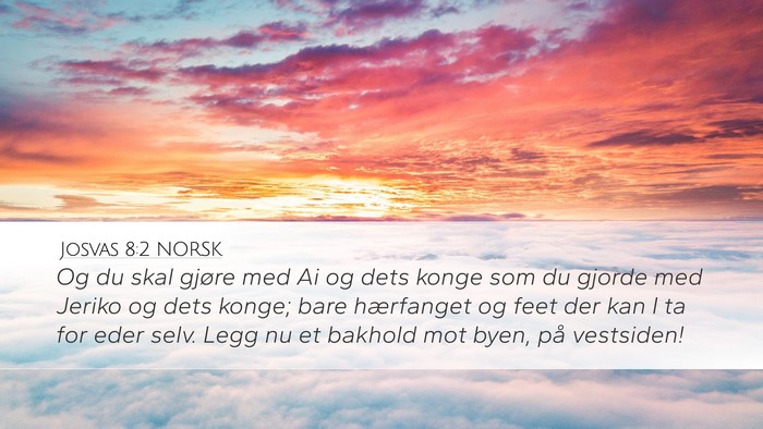 Josvas 8:2 NORSK Bible Verse Image