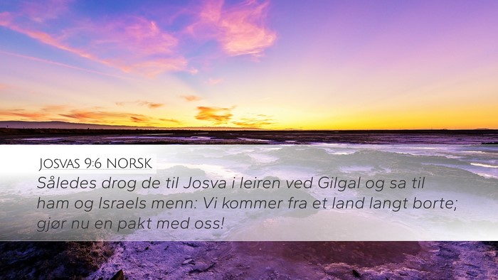 Josvas 9:6 NORSK Bible Verse Image