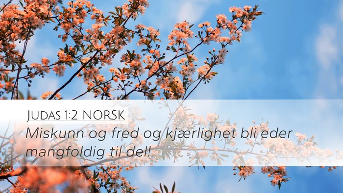 Judas 1:2 NORSK Bible Verse Image