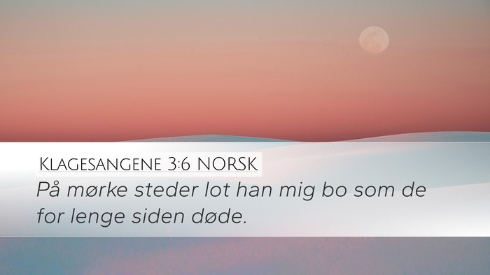 Klagesangene 3:6 NORSK Bible Verse Image