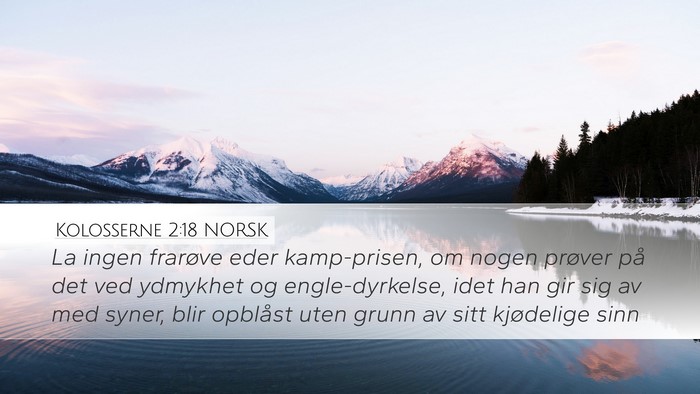 Kolosserne 2:18 NORSK Bible Verse Image