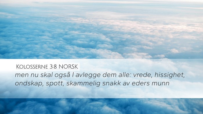 Kolosserne 3:8 NORSK Bible Verse Image