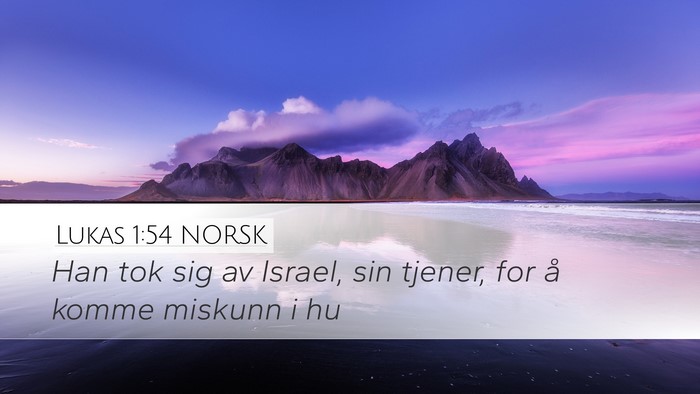 Lukas 1:54 NORSK Bible Verse Image