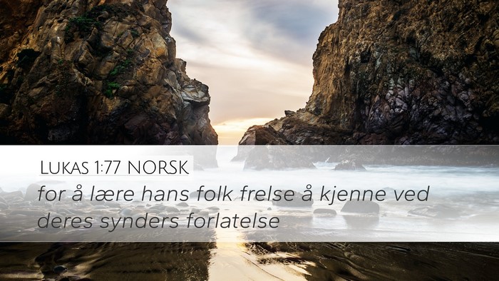 Lukas 1:77 NORSK Bible Verse Image